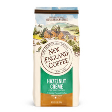 New England Coffee Decaffeinated Hazel Crème, Medium Roast Ground Coffee 10 oz