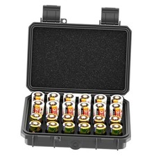 24 Slots CR2 CR123 CR123A Lithium Battery Organizer 24 Slots CR123 Battery Case