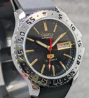 vintage seiko 5 automatic day date movemvent no. 6349A japan made men's watch.