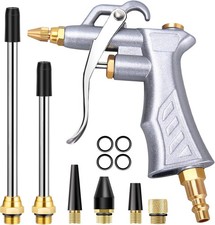 JASTIND Industrial Air Blow Gun with Brass Adjustable Air Flow Nozzle and 2