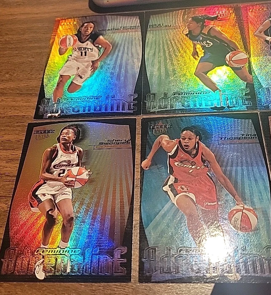2000 Fleer Ultra WNBA Feminine Adrenaline Complete 10 Trading Card Set - Image 3 of 4