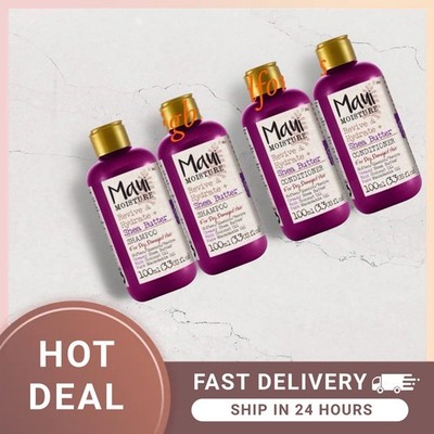 4 x Maui Moisture Revive & Hydrate Shea Butter Shampoo & Conditioner 100 ml