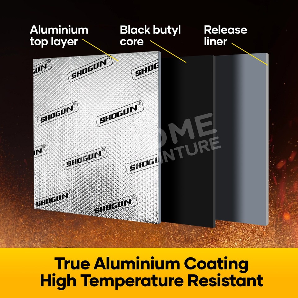 Butyl Sound Deadener 2.7mm Car Deadening Mat Auto Noise Insulation ...