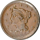 Photo of a 1852-P Large Cent from an eBay listing that sold on Jul 21, 2026