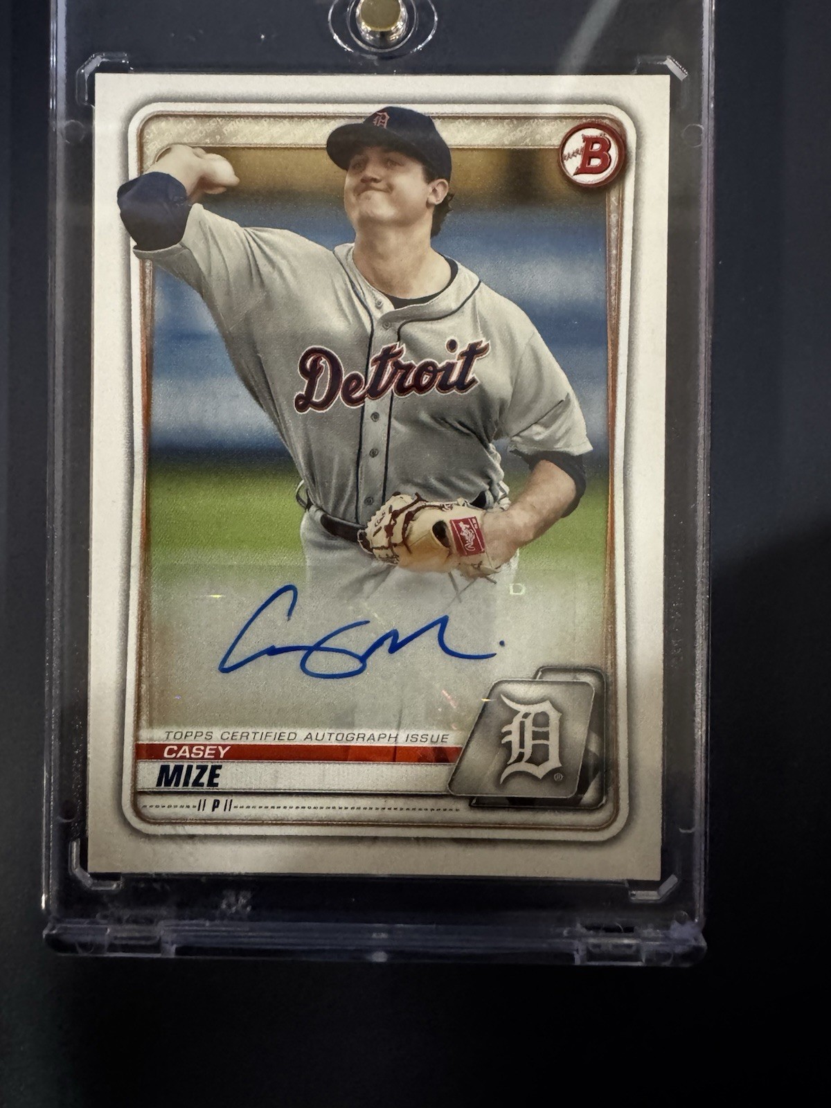 Casey Mize AUTO~RC Bowman Paper 2020 Topps Certified Rookie Autograph Tigers Sh