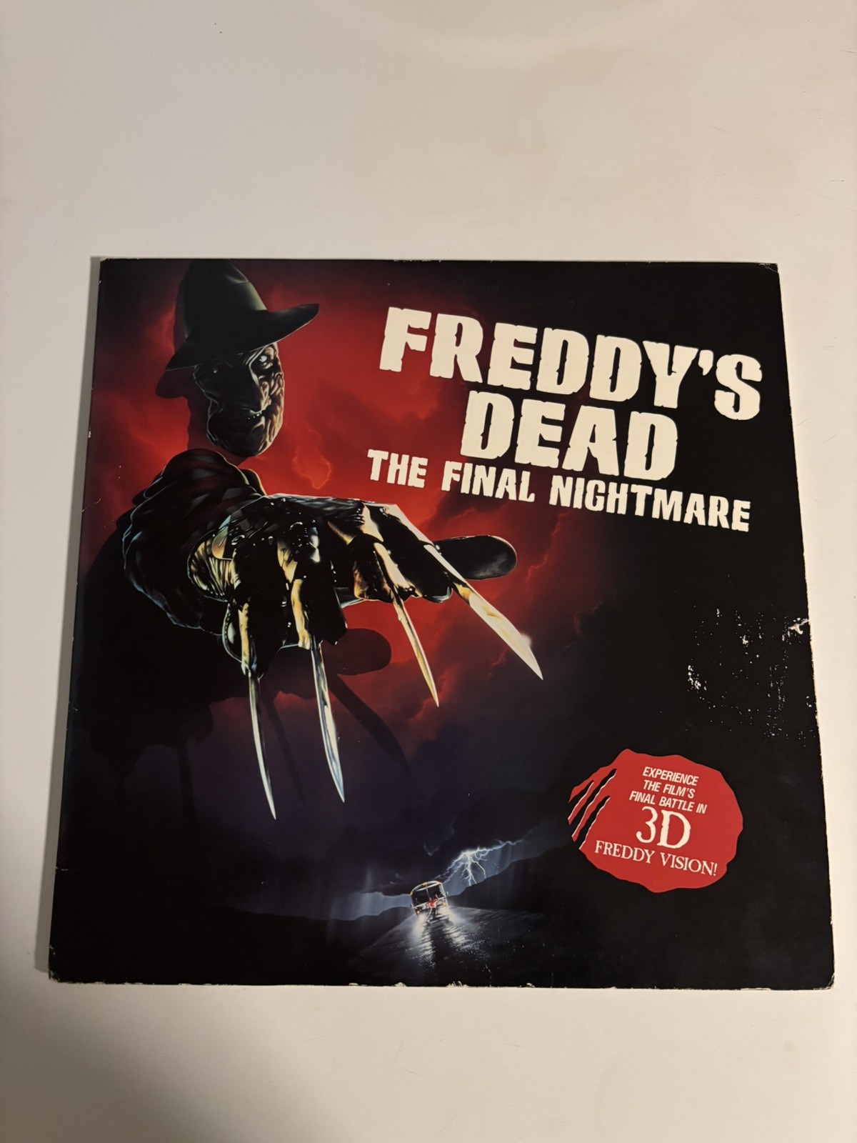 Freddy's Dead The Final Nightmare in 3-D Laserdisc (1992 Image) 2X-3-D Glasses 