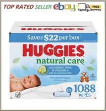 Huggies Natural Care Baby Wipes, Cucumber and Green Tea, 17 pk., 1088 Wipes
