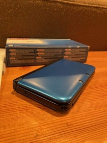 Original Nintendo 3DS XL Metallic Blue Handheld Console Working W/ Case, Charger