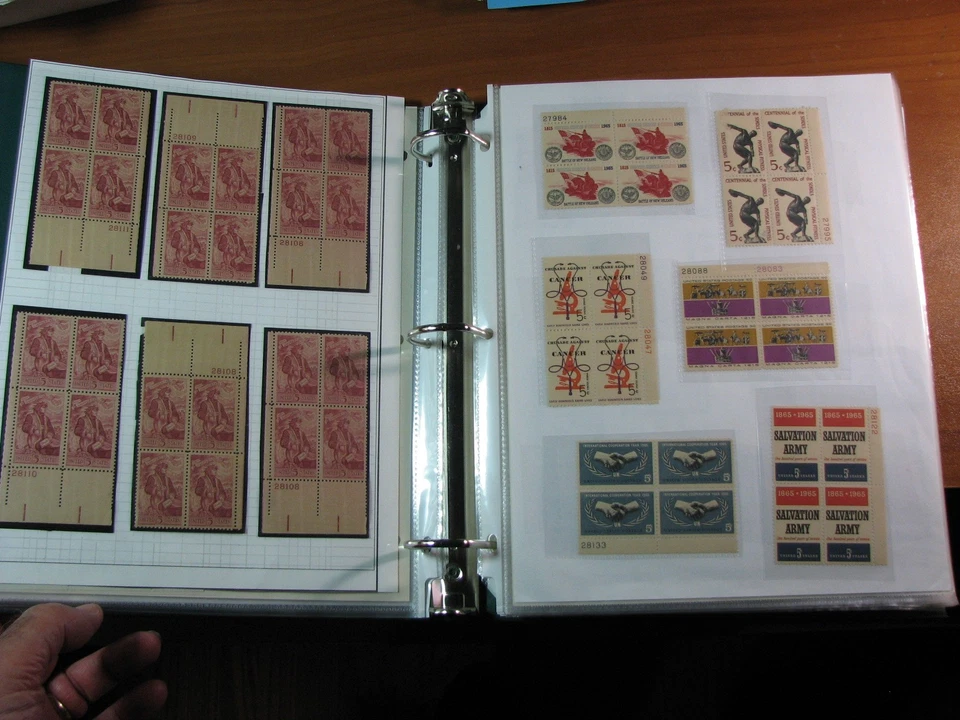US Stamp Album of Plate Blocks Read note on description H347 Book 3 - Image 4 of 4
