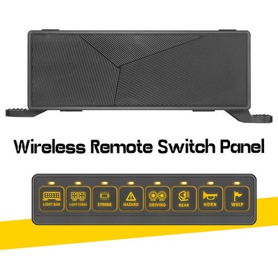Wireless 8 Gang ON/OFF Switch Panel Circuit Control Box LED Light Bar CAR BOAT