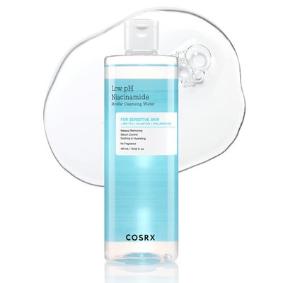 COSRX Low pH Niacinamide Micellar Cleansing 13.52 Fl Oz (Pack of 1), White 