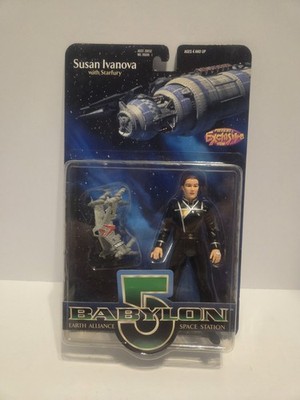 Exclusive Toy Products Babylon 5 Susan Ivanova w/ Starfury 1997 Vintage