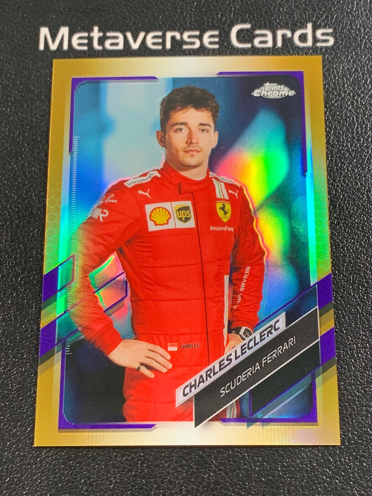 2021 Topps Chrome Formula 1 Charles Leclerc F1 Driver Purple Gold #11 SP