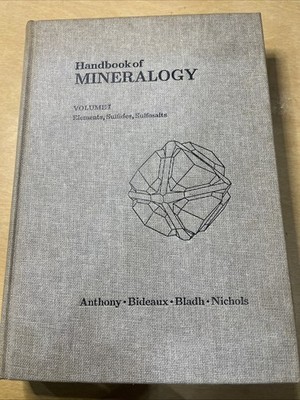 Handbook Of Minerology vol 1,  Elements, Sulfides, Sulfosalts