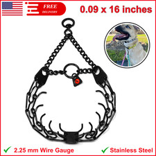 Herm Sprenger Stainless Steel Prong Dog Training Collar w Swivel 2.25mm x 16in