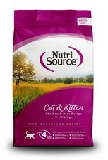NutriSource Cat & Kitten Food, Chicken and Rice, 4LB 4 Pound (Pack of 1) 11.25 per pound