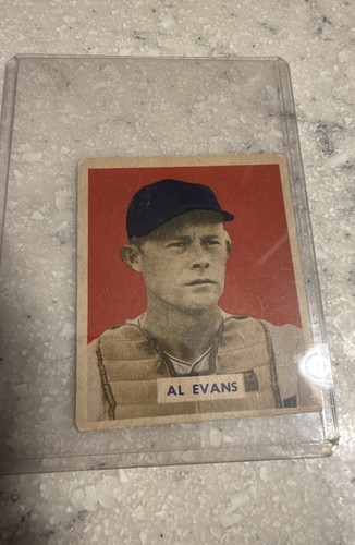 Al Evans [Printed Name on Back] #132 1949 Bowman card