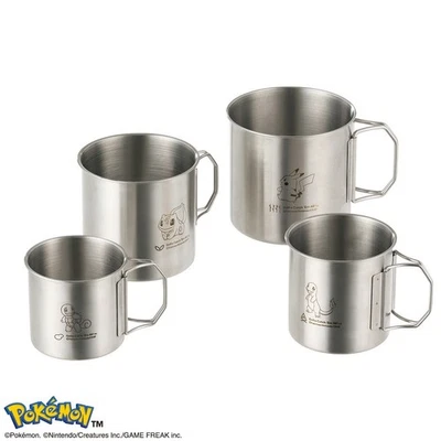 Pokemon x LOGOS Nest Stainless Steel Mug 4 Set For Camping and Outdoor - Image 1 of 4