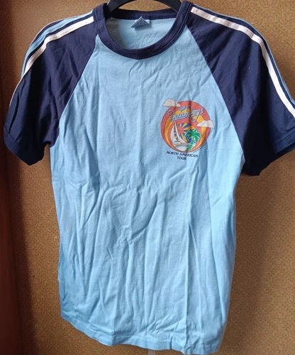 The Knits The Beach Boys Tour Soccer Shirt Concert 1980s vintage concert t-shirt, vintage, single stitch, B+ condition