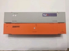 JTC/Athearn HO 53' Containers FedEx/Schneider National, Rare Set