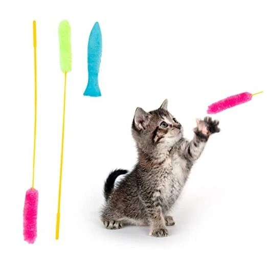 Interactive Catnip Cat Toy, A Blue Fish Catnip Toy (Filled with Natural