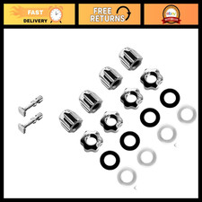 Rimless Eyeglasses Cap Screws Washer Nuts Replacement Kit - Silver Screws for Gl