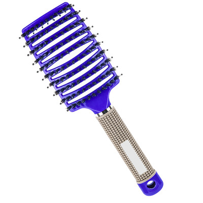 Detangling Brush for Wet or Dry Hair, Fast Drying Styling Massage Hairbrush Blue