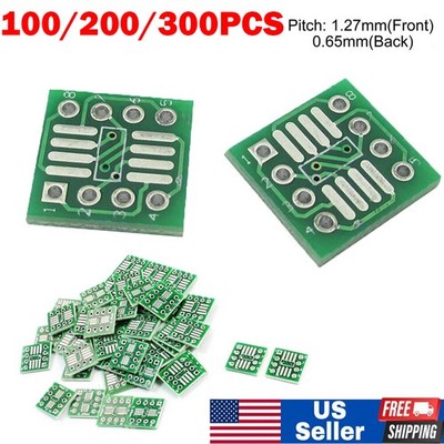 100-300Pack SOP8 SO8 SOIC8 TSSOP8 MSOP8 to DIP8 Adapter PCB Converter Board Qnt