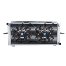 Aluminum Radiator+Fan for 1982-1997 Ford Escort/Sierra RS500/RS Cosworth 2.0L MT