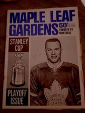 1964 1965 RON ELLIS NHL HOCKEY AUTOGRAPH PROGRAM MLG PHOTO TORONTO MAPLE LEAFS 