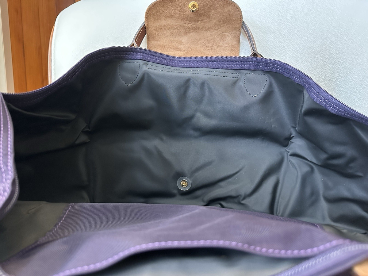 LONGCHAMP LE PLIAGE 18 Type Large Weekender Purple Duffel TRAVEL