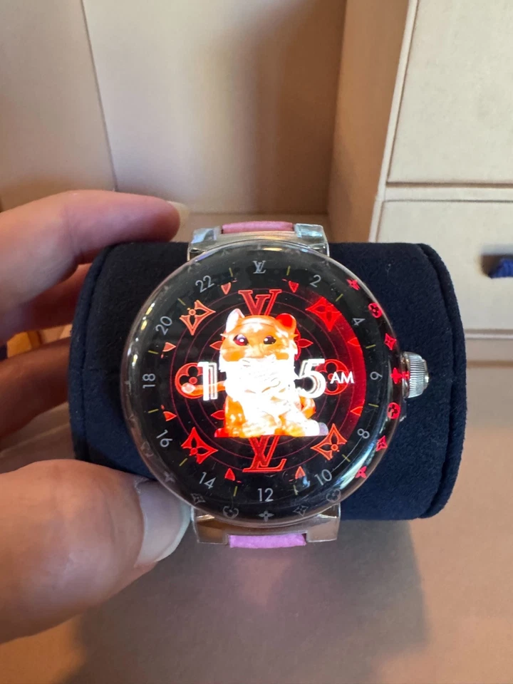 Reloj inteligente Louis Vuitton 44 mm Tambour Horizon Light Up conectado LV QAD01Z Foto 2 de 4
