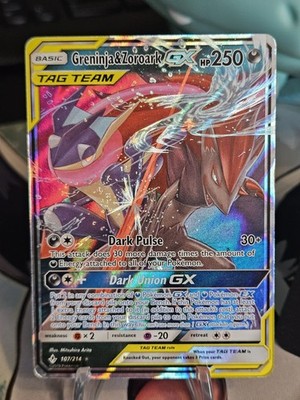Greninja & Zoroark GX - 107/214 - Pokemon Unbroken Bonds Sun