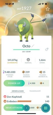  Pokemon Go ShinyTauros  See Description Beschreibung Lesen