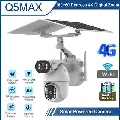 Solarbatteriebetriebenes drahtloses WiFi im Freien PTZ Security Camera System