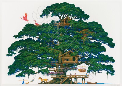 Hiroo Isono Art Poster My House Emerald Forest 210x297mm LEGEND