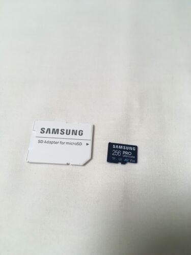 Mint Samsung PRO Plus MicroSD Card + SD Adapter, UHS-1, U3, 256GB