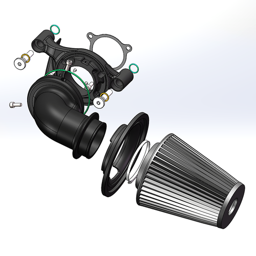 Cone Air Breather Filter For Harley M8 Touring Road Glide 17-22 Heritage 18-22 - Picture 7 of 9