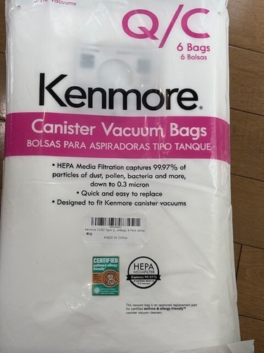 Kenmore 20-53292 Vacuum Cleaner bag - 6 Pieces
