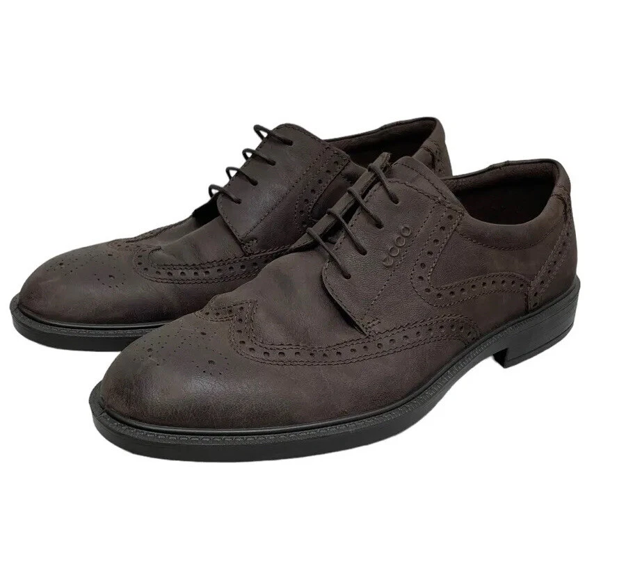 Scarpe eleganti Ecco Kenton Oxford uomo 45 EU US 11 11 5 marrone scamosciato punta alare