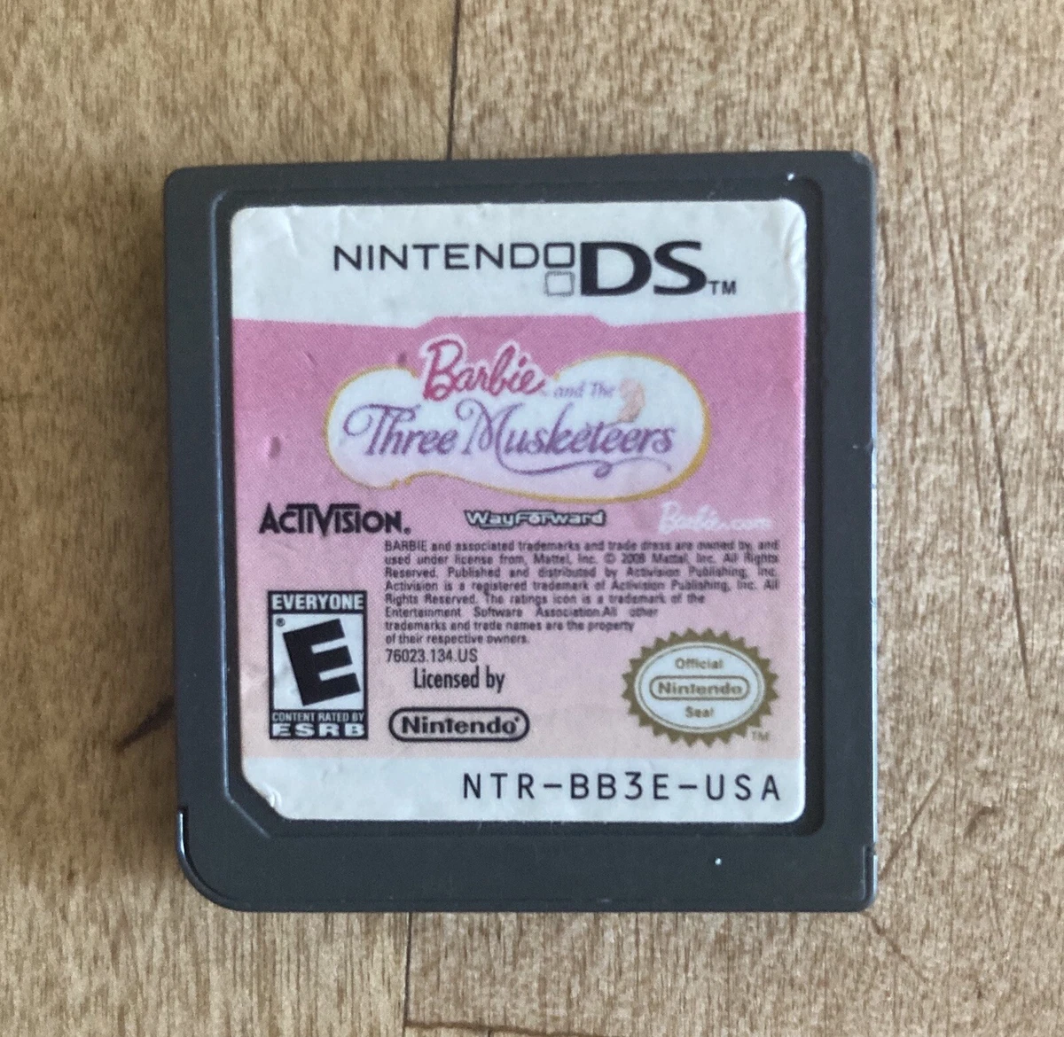 Barbie and the three musketeers nintendo ds game sale