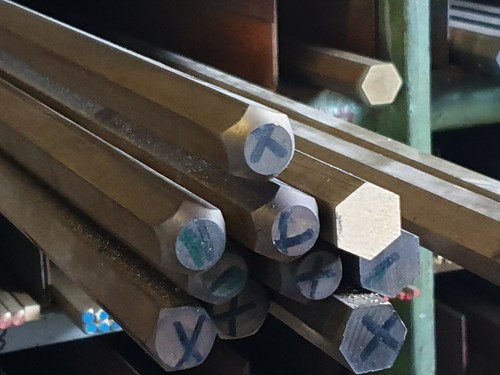 Messing Sechskantstange MS58 - 10mm SW X 1000mm Für Modellbau