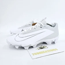 Nike Vapor Edge Shark 2 Football Turf Cleats Mens Size 13 White Grey NEW