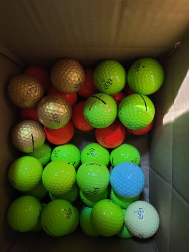 36 AAAA-AAA Vice Pro Plus Green, Red, Gold, Blue and Yellow Used Golf Balls - Afbeelding 1 van 2