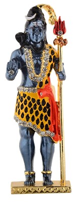2 x Lord Shiv Shiva Trishul Trident Statue Showpiece Decor Dashboard
