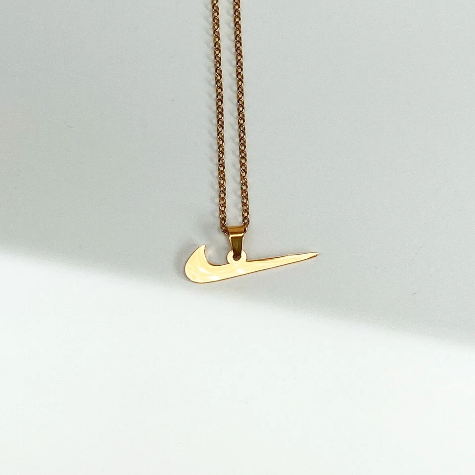 NIKE SWOOSH Halskette klein - gold / silber - neu - Geschenk - Bild 4 von 4