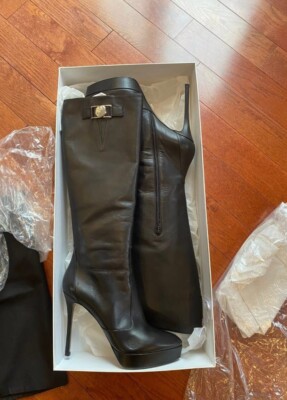 Versace Iconic Medusa Knee High Boots 