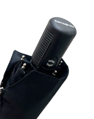 Samsonite Compact Thin Auto Open Auto Close Umbrella Black