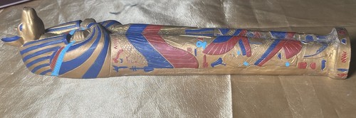 Vintage J.C. Crafts 12 Zoll Ägyptischer Sarkophag Räuchergefäß - Bild 5 von 5