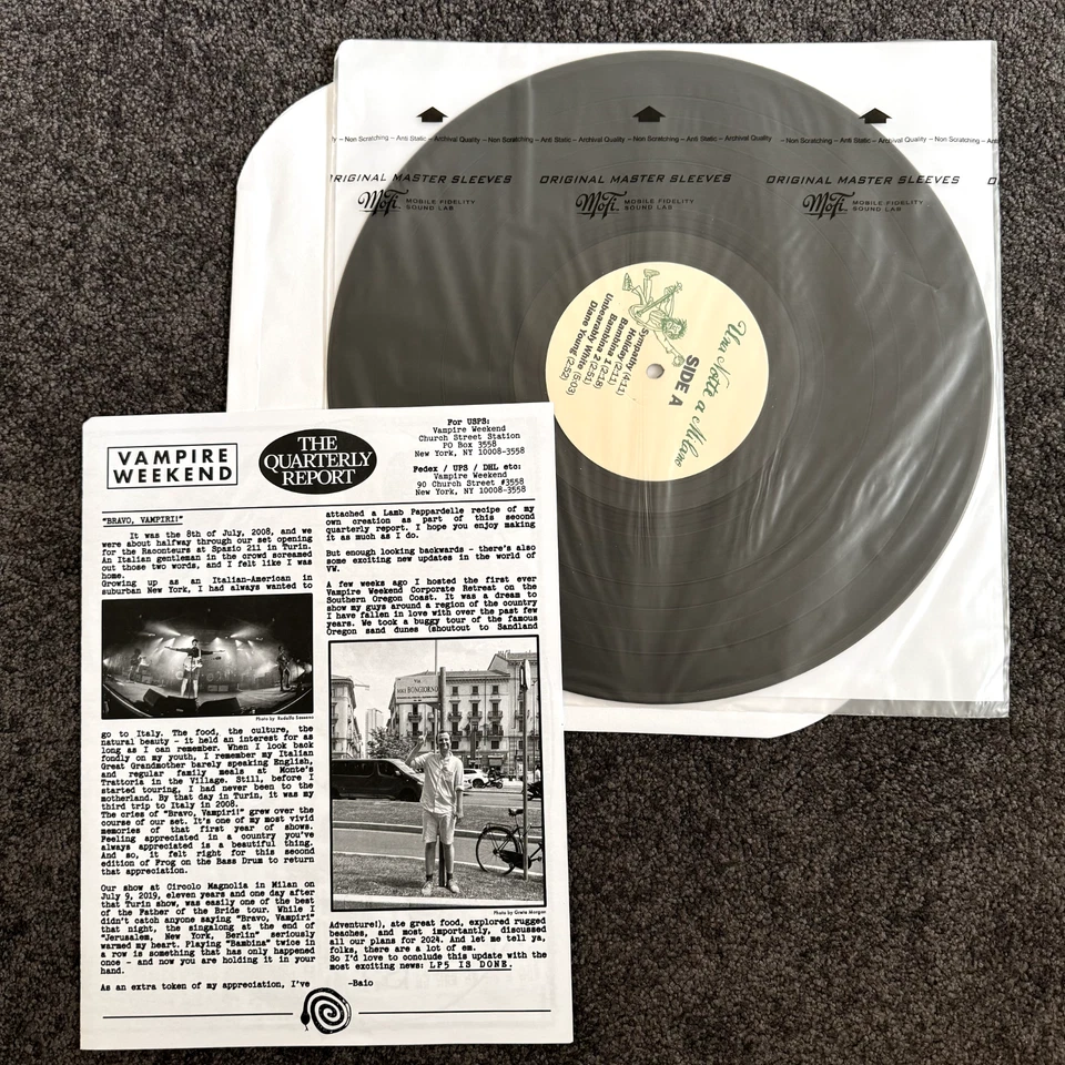 VAMPIRE WEEKEND Frog On The Bass Drum Vol. 2 Vinyl LP + Newsletter - Image 3 of 3